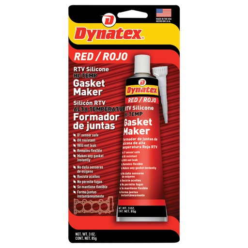 [143367] Dynatex Hi-Temp Red RTV - 85gm