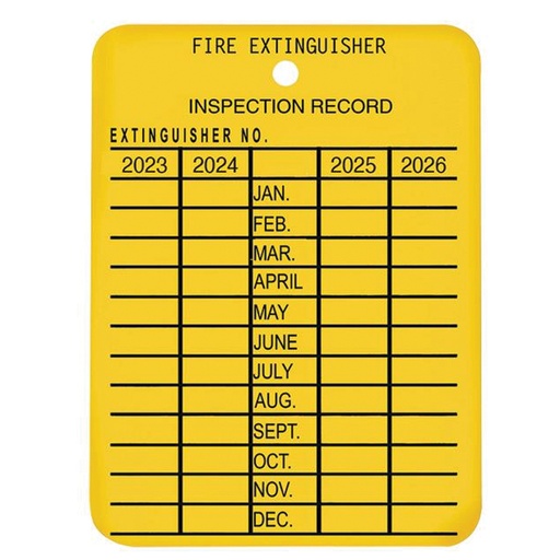 [4PTAG] Plastic 4-Year Inspection Tag