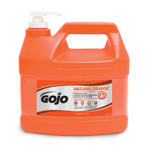 [GOJ 0955-02] GOJO Natural Orange Pumice Hand Cleaner 1 Gallon with Dispensing Pump