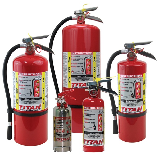 TITAN ABC Dry Chem. Fire Extinguisher