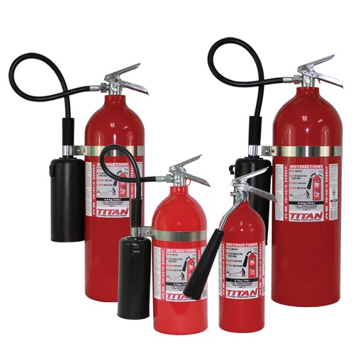 TITAN CO2 Fire Extinguisher (Aluminum)