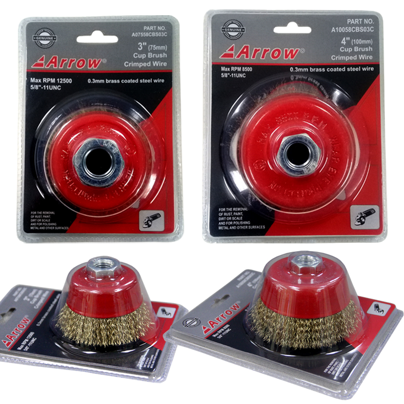Arrow® Cup Brush Crimped Wire