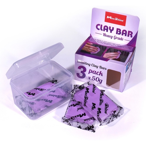 [2041150P] MaxShine Detailing Clay Bar -150g Heavy Grade (3pcs x 50g)