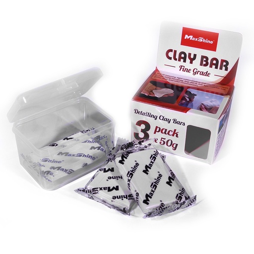 [2043150W] MaxShine Detailing Clay Bar -150g Fine Grade (3pcs x 50g)