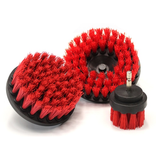 [7011100] MaxShine Drill Carpet Brush Combo - 2", 4", 5"