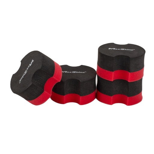 [9011002] MaxShine Foam Waxing Applicator-Rubber Backed- 4 pk