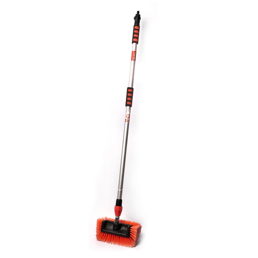 [7011020] MaxShine Flow-Thru 10" Wash Brush w/ 47" Aluminium Ext. Pole