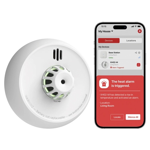 [XH02-M] X-SENSE Interconnected Smart Heat Alarm